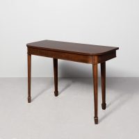 George III mahogany D-end hall table