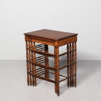 Exhibition quality, Gillows of Lancaster, Regency specimen wood nest of 4 tables.