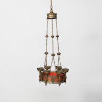 Pugin Style Brass Chandelier