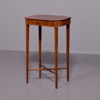 George 111 satinwood banded, mahogany occasional or lamp table