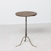 George III Blacksmith-Made Metal and Wood Occasional Table