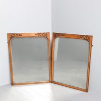 Pair of Quality Carved Oak Mirrors