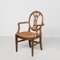 Carved Mahogany Adam Style Armchair or Desk Chair
