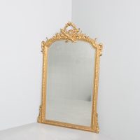 Napolean III Giltwood &amp; Gesso Overmantle Mirror