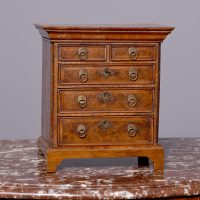 George I Style Miniature Walnut Chest