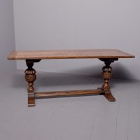 Solid Oak Jacobean Style Refectory Table
