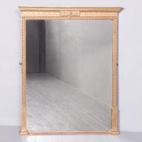 19th Century Adam-Style Giltwood Overmantel Mirror