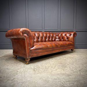 Genuine-Victorian-Buttoned-Leather-Chesterfield-Sofa
