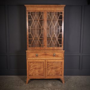 Georgian-Satinwood-Glazed-Secretaire-Bookcase-1