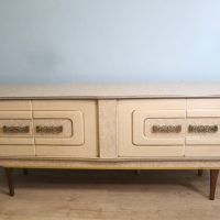 A gorgeous and highly unusual retro cocktail cabinet/sideboard made by Stonehill Furniture and dated 1960.