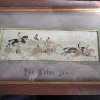 STEVENGRAPH WATER JUMP   THOMAS STEVENS SILK COVENTRY  AND LONDON VERY GOOD