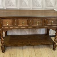 19th Century Oak Drawer Sideboard / Side Table
