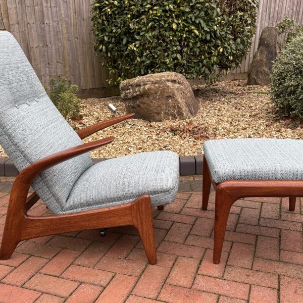 Rock &#8216;n&#8217; Rest Armchair &amp; Stool c1960s