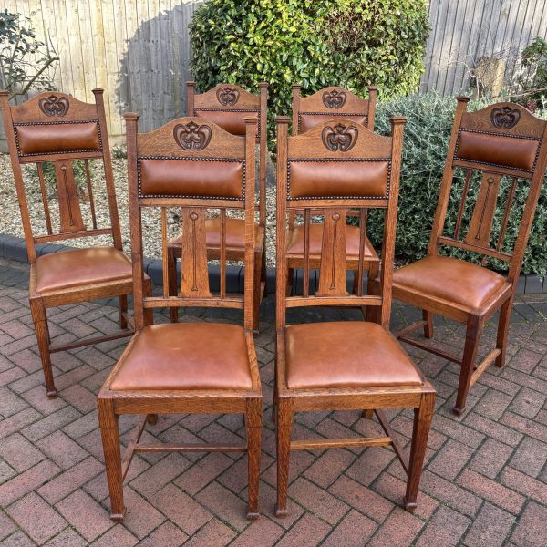 Set of 6 Shapland &amp; Petter Oak Dining Chairs
