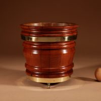A Very Decorative Dutch Coopered Mahogany/Walnut Planter/Jardinière.