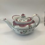 Superb New Hall Boat Shape Teapot pattern 173
