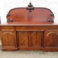 SOLD Victorian four door mahogany sideboard