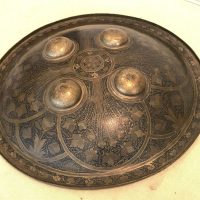 Early 18th century Islamic shield large in size heavily decorated