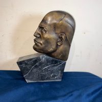 MUSSOLINI. BRONZE &amp; MARBLE ART DECO