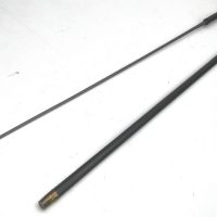 EBONY WALKING STICK SWORD STICK WITH SILVER TOP