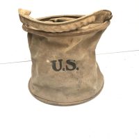 US ARMY CANVAS FEED/WATER FOLDING BUCKET 1918