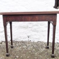 SOLD Georgian mahogany fold over tea table