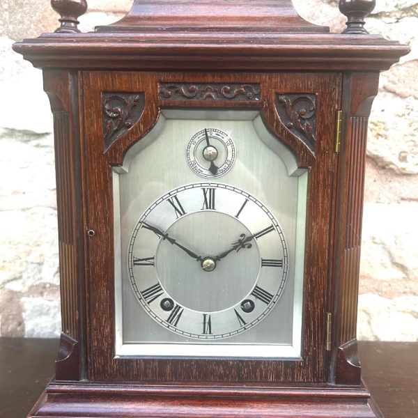 Antique Mahogany Quarter Striking Ting Tang Movement Bracket Clock