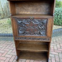 Arts &amp; Crafts Oak Bureau Bookcase