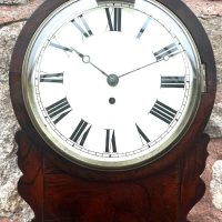 Incredible Rosewood Mini drop dial Clock Fusee movement – circa 1860