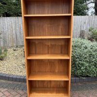 Danish Mid Century Tall Teak Bookcase c1960s