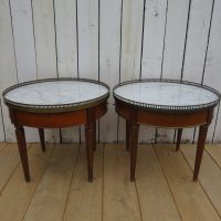 Near Pair Of Marble Top Side Tables