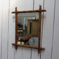 Antique Faux Bamboo Mirror