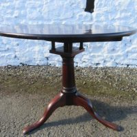 Georgian bird cage mahogany snaptop occasional table