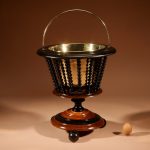A Beautiful Walnut And Ebonised Tea Stove Bucket/Peat Bucket Jardinière.