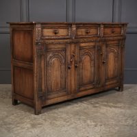 Carved Oak Sideboard