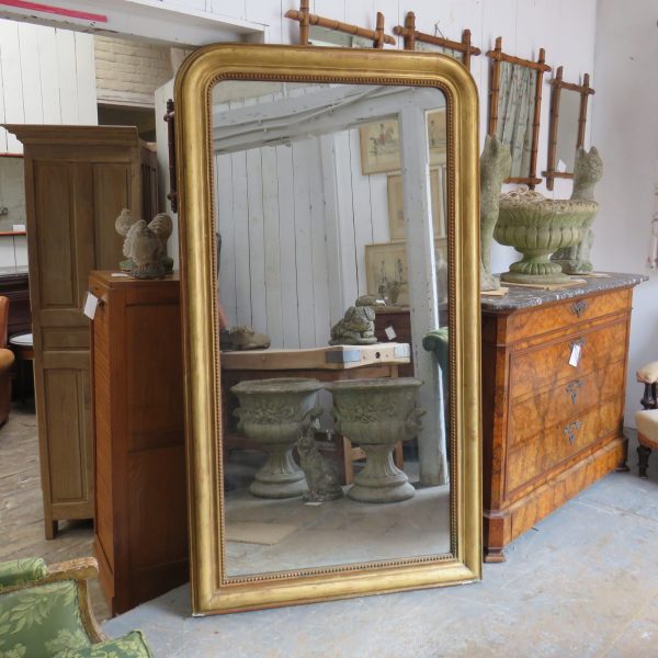 Huge Antique Louis Philippe Mirror