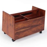Mid Century Magazine Rack by Rolf Hesland for Bruksbo