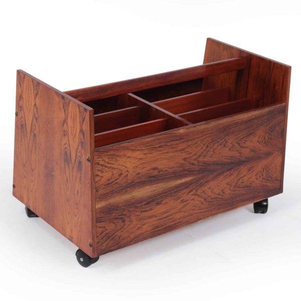Mid Century Magazine Rack by Rolf Hesland for Bruksbo