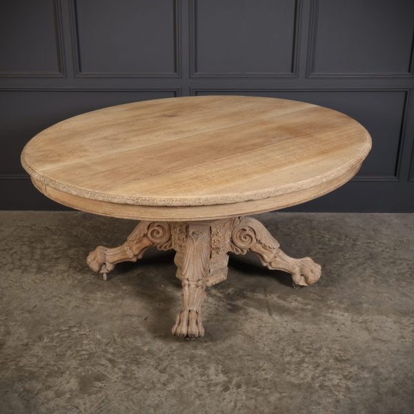 Light Oval Oak Centre Table