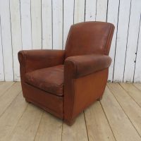 French Leather Club Chair
