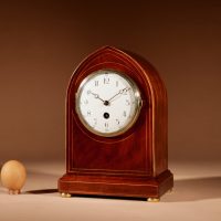 Interesting Edwardian Mahogany Mantel Clock Circa 1901-1914 