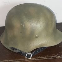 ET 66 GERMAN SOLDIERS STEEL HELMET AFRICA CORPS COLOUR