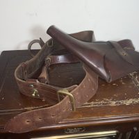 British Army Officers belt shoulder strap .455 Webley’s Holster 1WW
