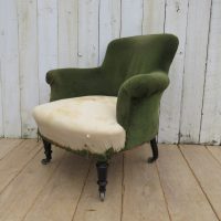 Antique French Napoleon III Tub Chair
