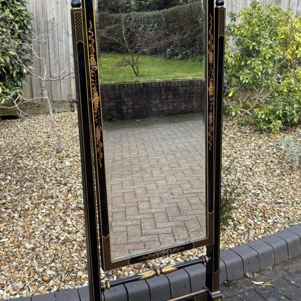 Late 19th Century Chinoiserie Cheval Mirror