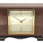 Stunning Vintage Art deco Elliott 8-Day Mantel Clock – Burr Walnut