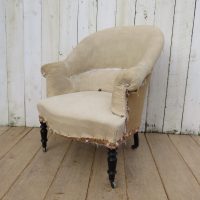 Antique Napoleon III Tub Armchair