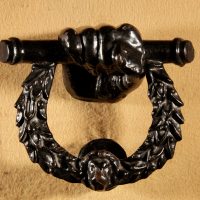 Wellington Interest, Cast Iron Door Knocker first half 19th century.