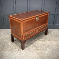Inlaid Mahogany Silver Chest on Stand