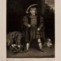 Mezzotint Of Master John Crewe As Henry VIII After Sir Joshua Reynolds By John Raphael Smith c 1776